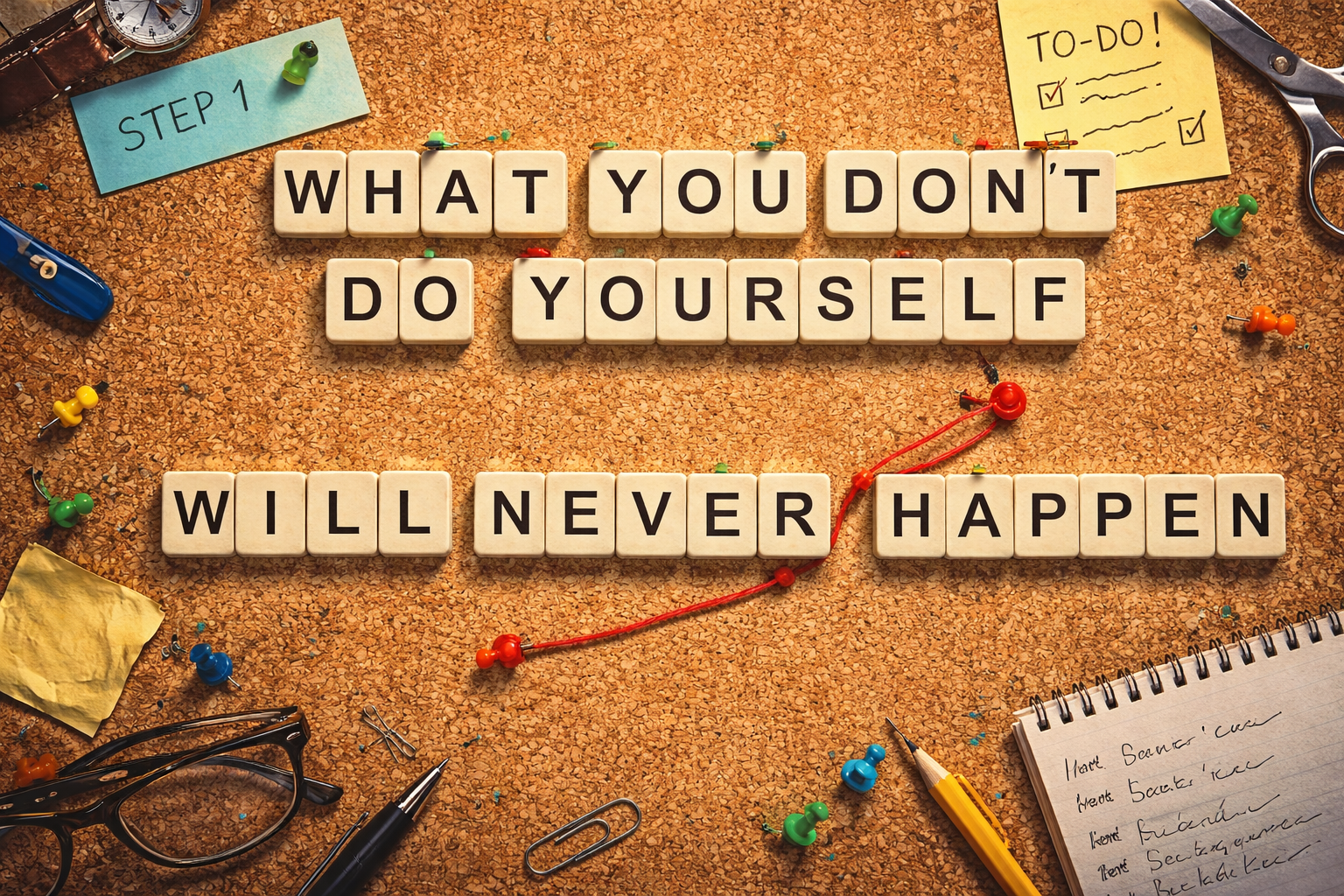 What You Don't Do Yourself Will Never Happen